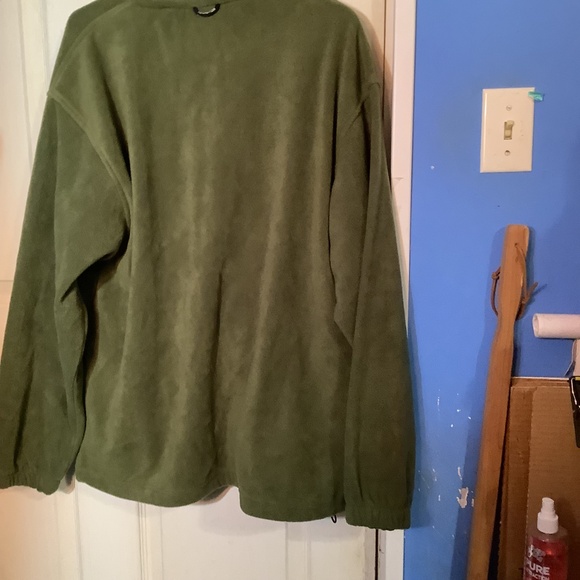 Men’s Remington Clothing Olive Green Fleece 1/4 Zip Sweater Size L - Picture 11 of 16
